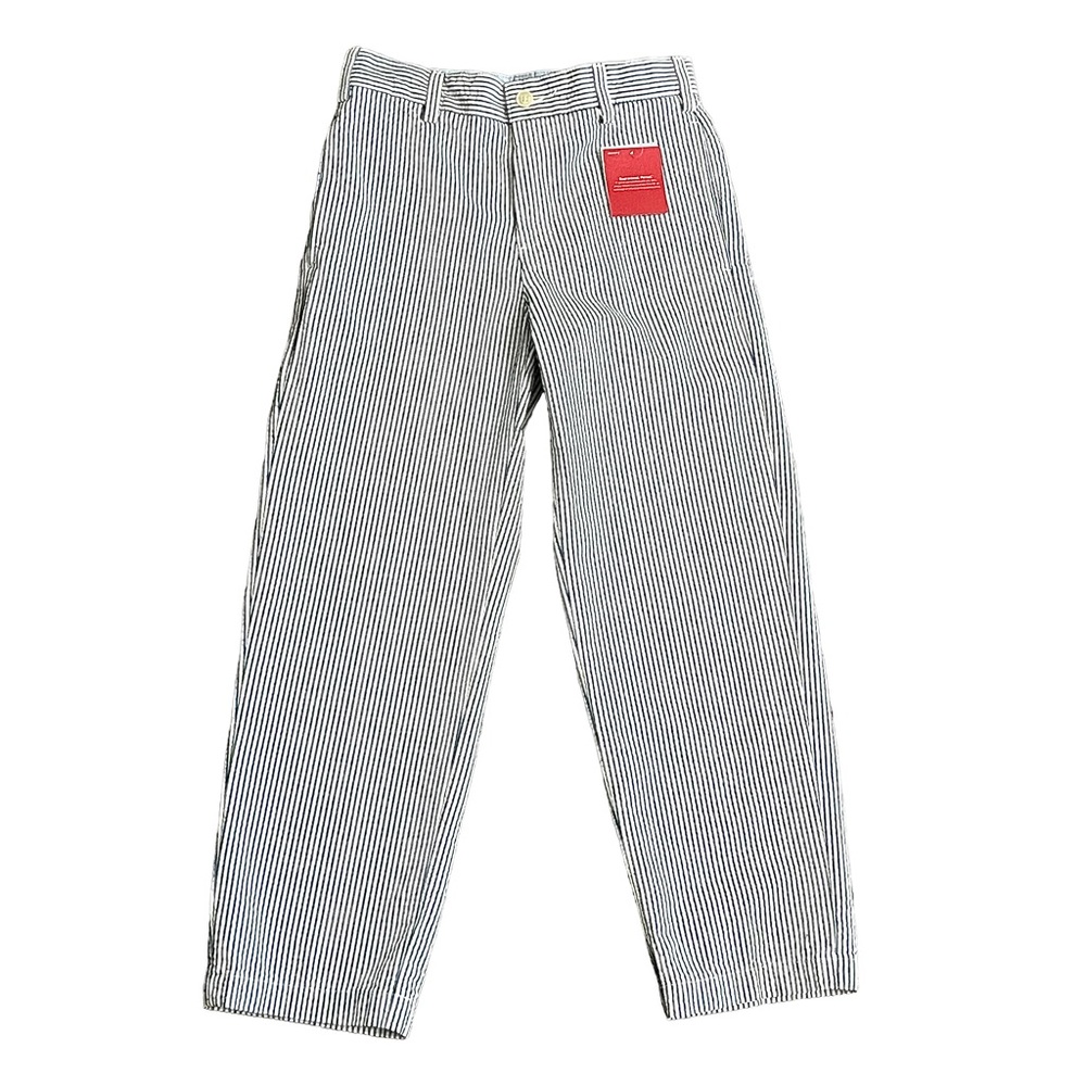 Lands End boys Seersucker Flat Front Pant with Adjustable Waist